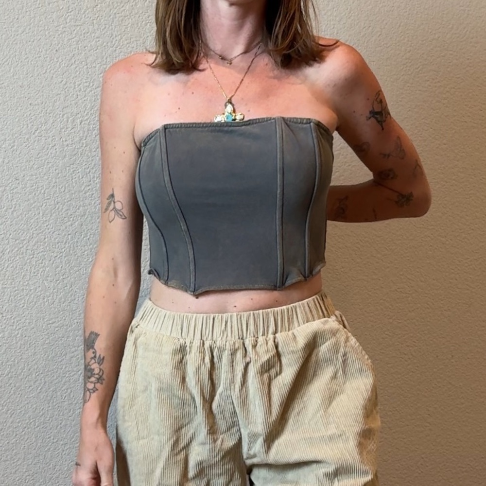 Yllw the label bustier top